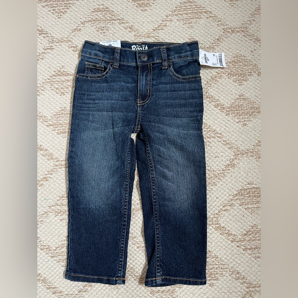OshKosh Boys Classic E-Z Adjust Waist Jeans 3T NWT